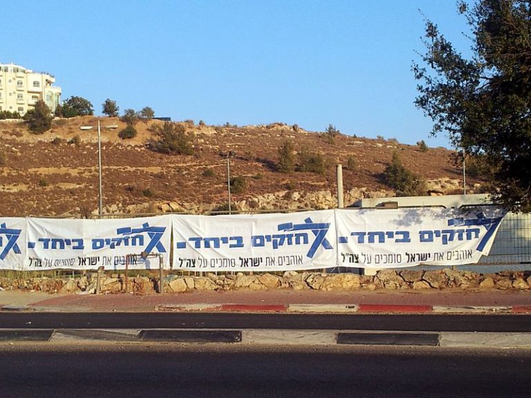 Protective_Edge_Patriotic_signs_Jerusalem